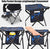 2 Pack Folding Camping Stool Portable Outdoor Camping Chair for Fishing BBQ Hiking Gardening and Beach,Travel with Carry Bag - Blue