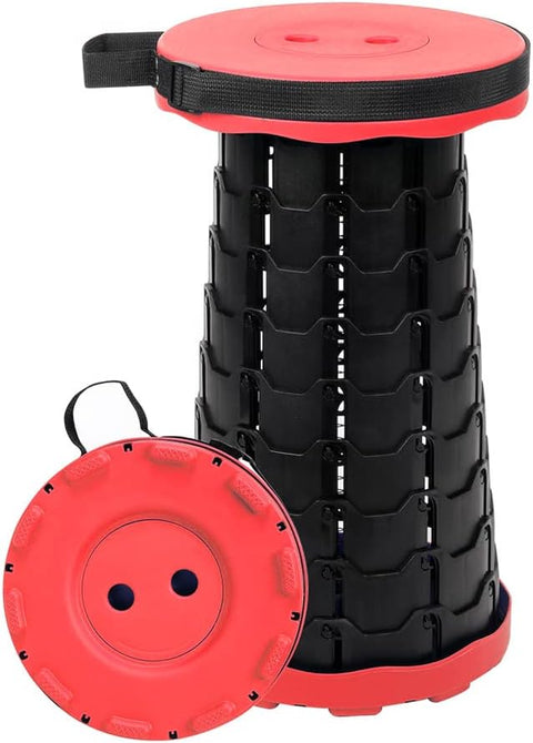 Foldable Telescoping Stool Portable, Retractable Stool for Fishing, Upgraded Collapsible Folding Seats with Load Capacity 550lbs, Camping Stools for Adults