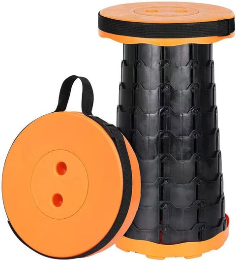 Foldable Telescoping Stool Portable, Retractable Stool for Fishing, Upgraded Collapsible Folding Seats with Load Capacity 550lbs, Camping Stools for Adults