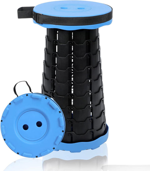 Foldable Telescoping Stool Portable, Retractable Stool for Fishing, Upgraded Collapsible Folding Seats with Load Capacity 550lbs, Camping Stools for Adults