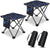 2 Pack Folding Camping Stool Portable Outdoor Camping Chair for Fishing BBQ Hiking Gardening and Beach,Travel with Carry Bag(Camouflage Blue)