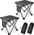 2 Pack Folding Camping Stool Portable Outdoor Camping Chair for Fishing BBQ Hiking Gardening and Beach,Travel with Carry Bag(Camouflage Blue)