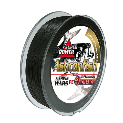 ashconfish braided fishing line black