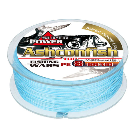 Ashconfish 8 Strands Braided Fishing Line 6-300 LB, 109-2187 yards, Blue