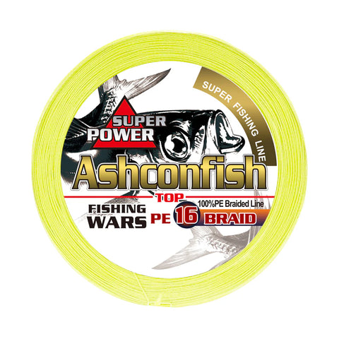 ashconfish hollow braid 16 braids line yellow