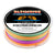 wholesale 16 carrier hollow-core braided fishing line bulk sales  rainbow
