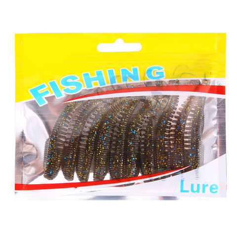 Buy Fishing Lures Set - Soft Bait Grubs 10 PCS per Bag - 7 Colors wholesale cheap price