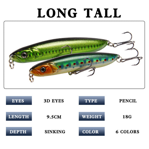 Buy Fishing Lures Set Topwater - Hard Bait Popper 6 Colors Wholesale