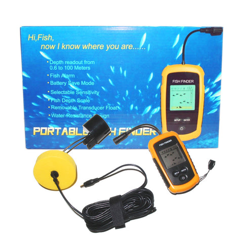 Wired Fish Finder with Display Screen
