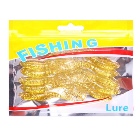 Buy Fishing Lures Set - Soft Bait Grubs 10 PCS per Bag - 5 Colors wholesale cheap price