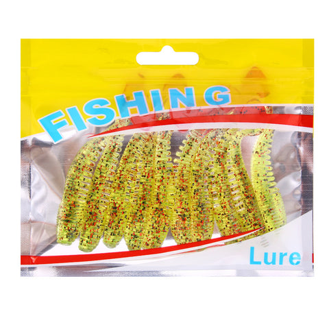 Buy Fishing Lures Set - Soft Bait Grubs 10 PCS per Bag - 7 Colors wholesale cheap price