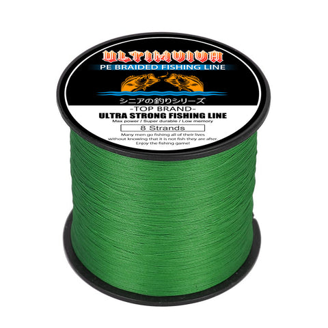 bulk braided fishing line 8 carrier moss green