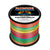 wholesale braided fishing line 8 strands 8 carrier rainbow color