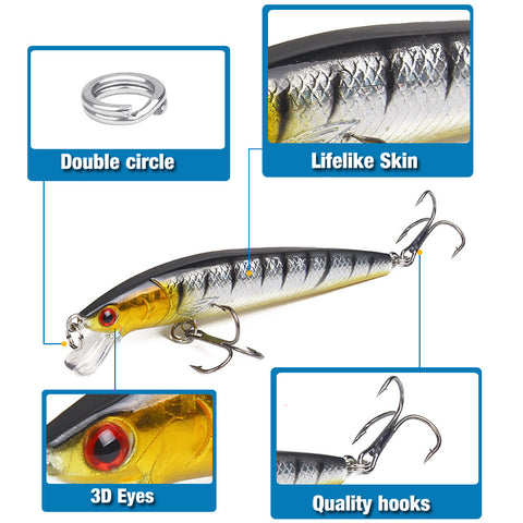 Fishing Lures Set - Hard Bait Minnow
