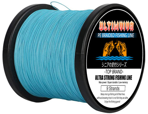 wholesale 9 carrier braided fishing line bulk sales blue