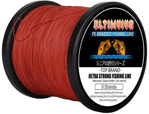 wholesale 9 carrier braided fishing line bulk sales red