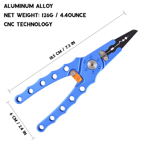 Fishing Pliers Hook Remover Split Ring Fishing Gear