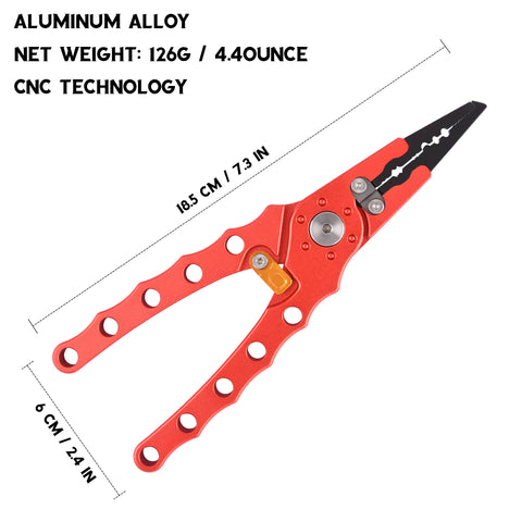Fishing Pliers Hook Remover Split Ring Fishing Gear