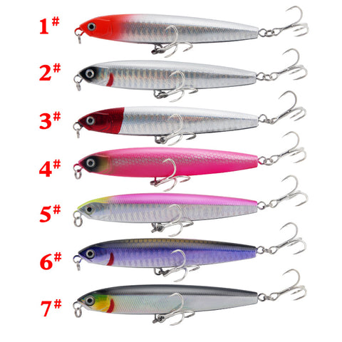 Fishing Lures Set Topwater - Hard Bait Popper 7 Colors / XY-535