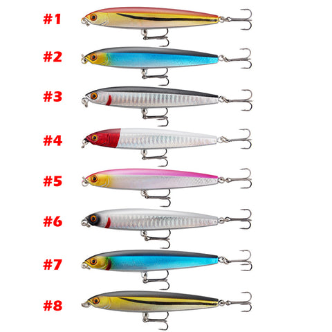 Fishing Lures Set Topwater - Hard Bait Popper 8 Colors / XY-252