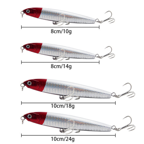 Fishing Lures Set Topwater - Hard Bait Popper 7 Colors / XY-535
