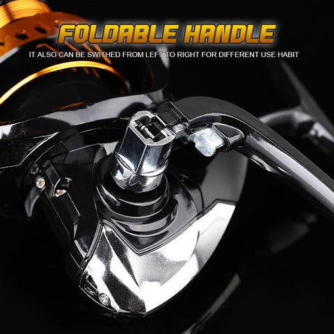 spinning reel 1000 2000 3000 4000 5000 6000 7000 gold metal wholesale