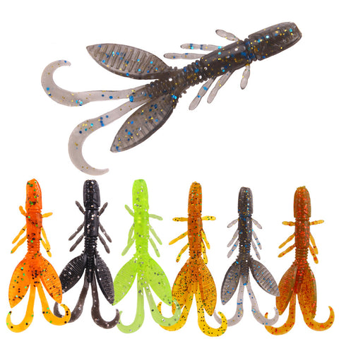 Buy Fishing Lures Set - Soft Bait Craws 12 PCS per Bag - 6 Colors wholesale cheap price