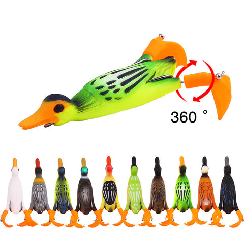 Buy Fishing Lures Set - Propeller Flipper Rotating Soft Bait Duck 10 Styles wholesale cheap price
