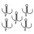 Strong Treble Fishing Hook 50 Pcs per Bag, 2 Colors, Made from High Carbon Steel / XY-510