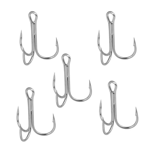 Strong Treble Fishing Hook 50 Pcs per Bag, 2 Colors, Made from High Carbon Steel / XY-510
