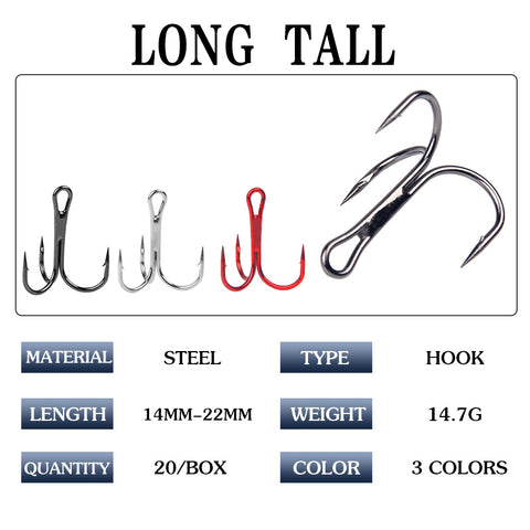 Buy Strong Treble Fishing Hook wholesale cheap price