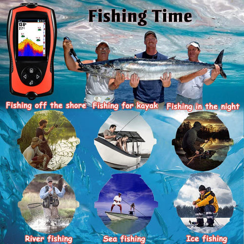 Portable Fish Finder Sonar Sensor Transducer