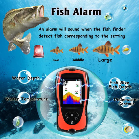 Portable Fish Finder Sonar Sensor Transducer