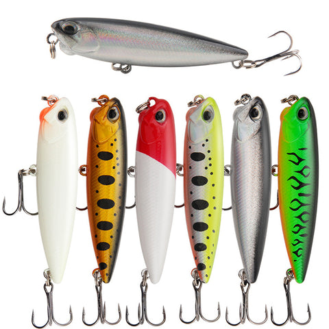 Buy Fishing Lures Set Topwater - Hard Bait Popper 6 Colors wholesale cheap price