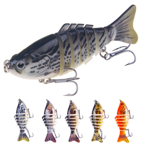 Multi Jointed swimbait for bass fishing trout lures
