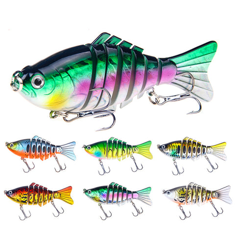 Multi Jointed swimbait for bass fishing trout lures