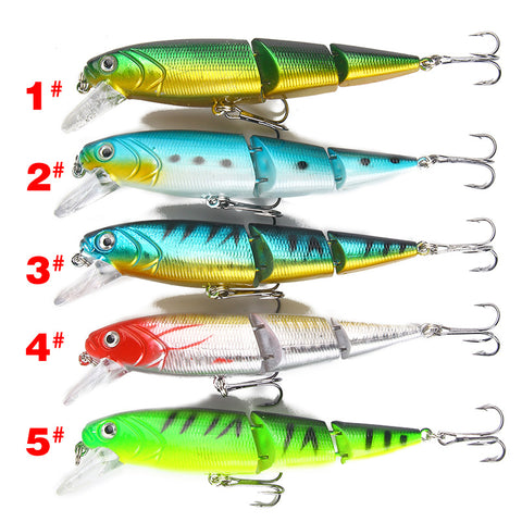 Multi Jointed swimbait for bass fishing trout lures