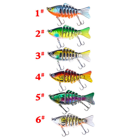 Multi Jointed swimbait for bass fishing trout lures