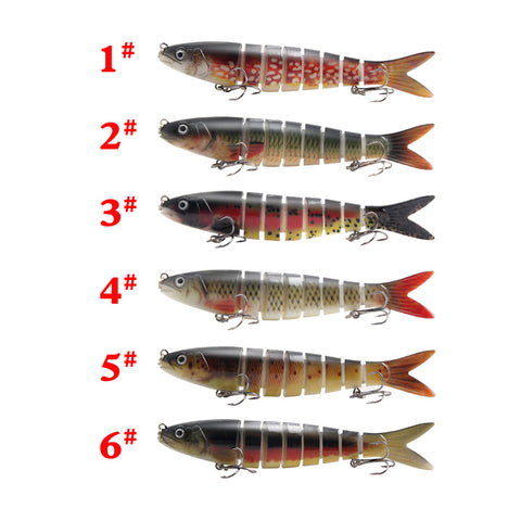 Multi Jointed swimbait for bass fishing trout lures