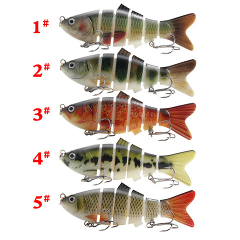 Multi Jointed swimbait for bass fishing trout lures