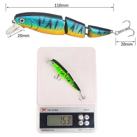 Multi Jointed swimbait for bass fishing trout lures