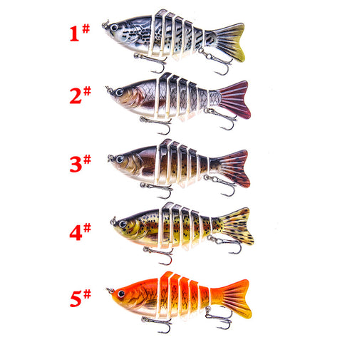 Multi Jointed swimbait for bass fishing trout lures